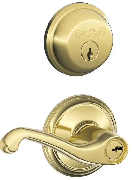 Schlage FB50NVFLA505 Lever Single Cylinder Deadbolt