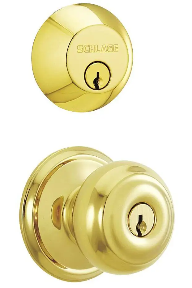 Schlage FB50NVGEO505 Single Cylinder Combo Georgian Knob