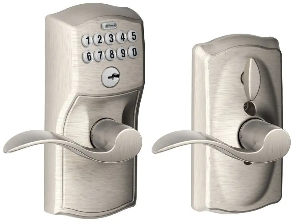 Schlage FE595VCAMACC619 Electronic Keypad Entry Lock - Satin Nickel