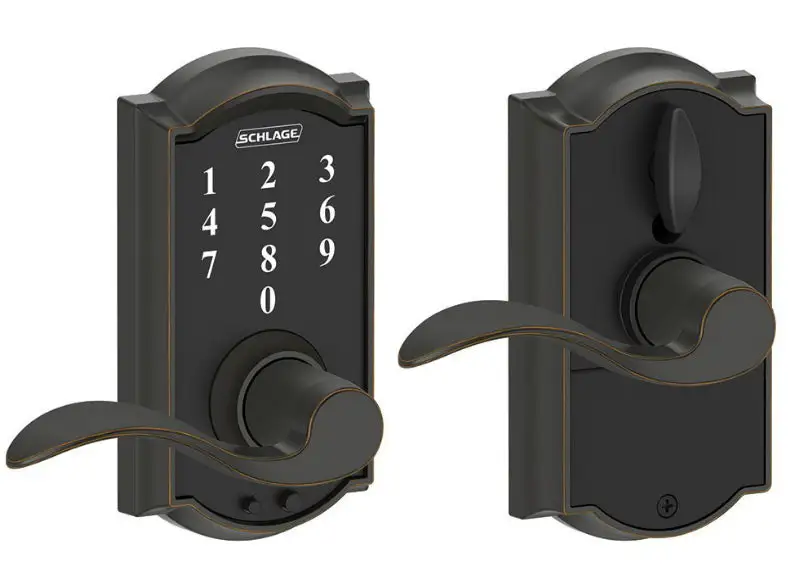 Schlage FE695VCAM716ACC Touch Camelot Lock with Accent Lever