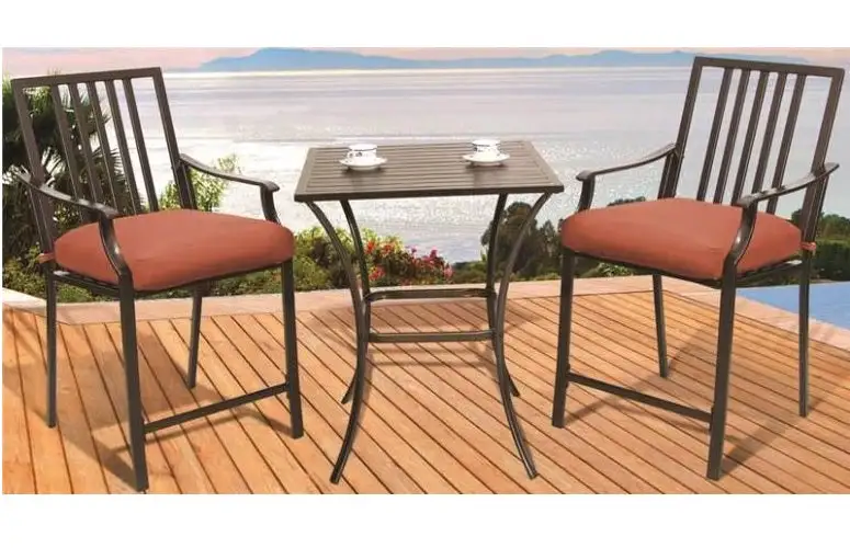 Seasonal Trends XD6308D13UO2J33CJ Cushioned Balcony Dining Set