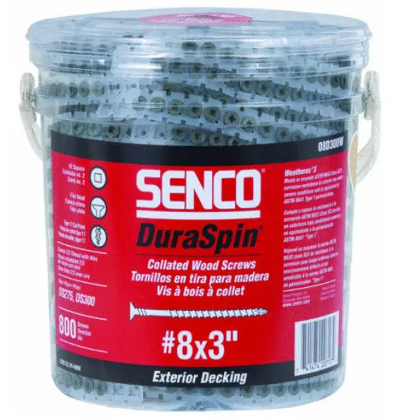 Senco 08D300W DuraSpin Collated Deck Screw