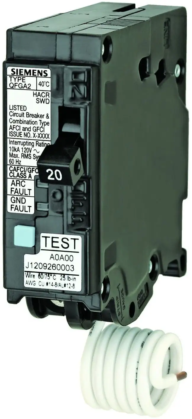 Siemens Q120DF Dual Function AFCI/GFCI Circuit Breaker