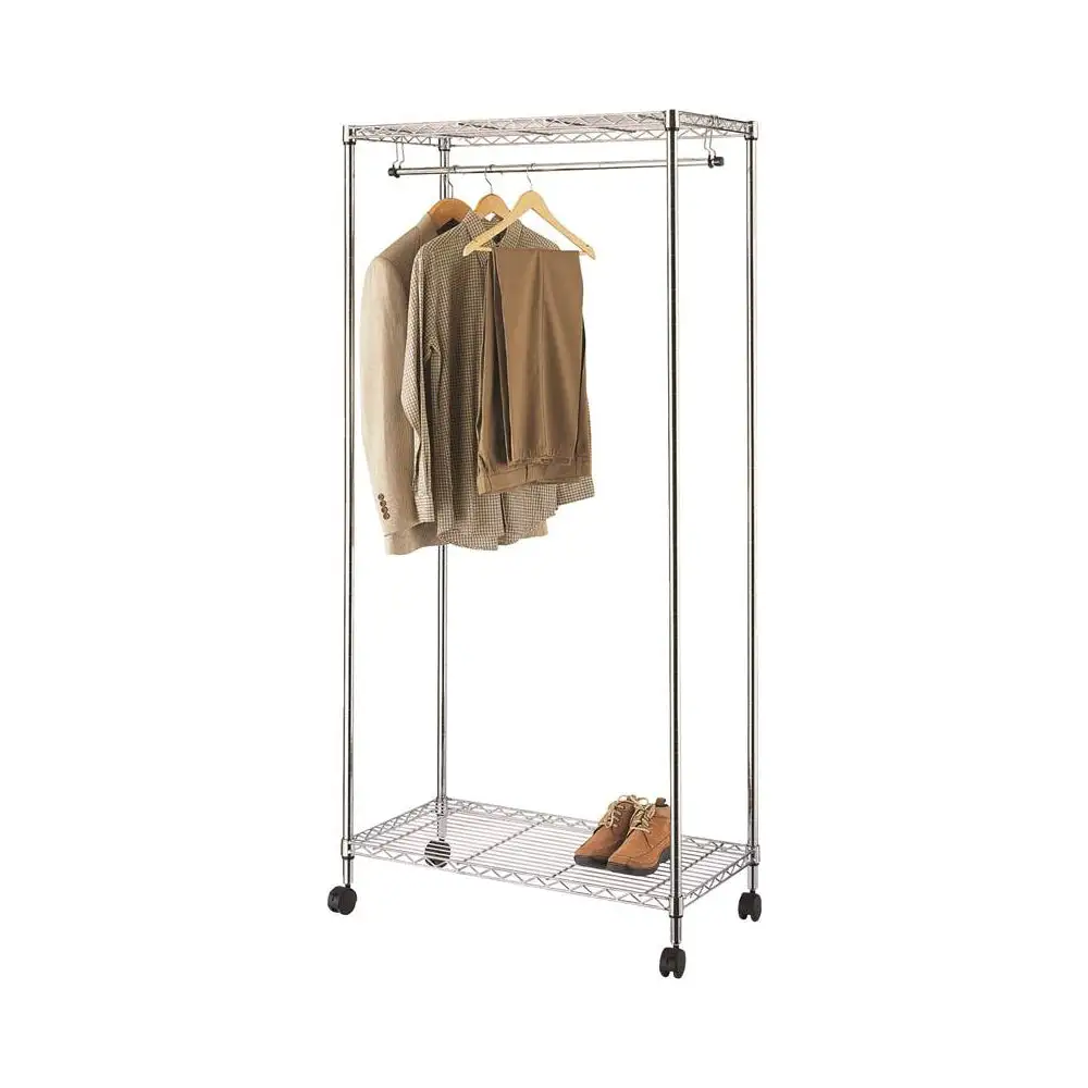 Simple Spaces SS-8058-90TCH-3L Garment Rack With Wheels