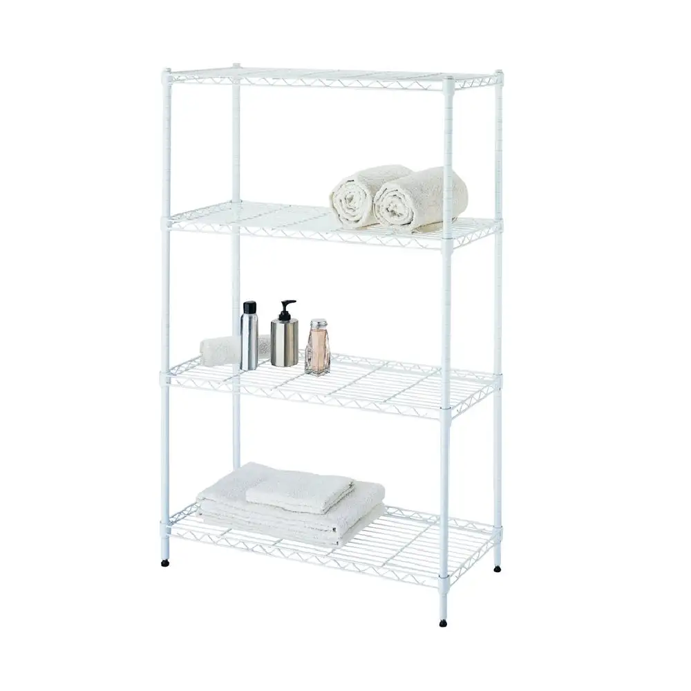 Simple Spaces SS-JR0404-WH 4-Tier Shelf Stacker