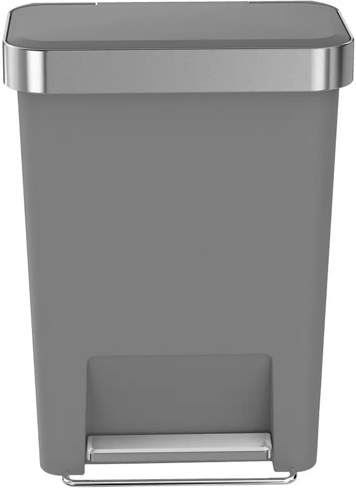 simplehuman CW1386 Rectangular Step Trash Can