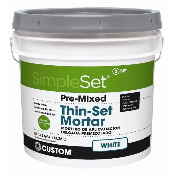 SimpleSet STTSW3 Pre-Mixed Ceramic Tile Thin-Set Mortar