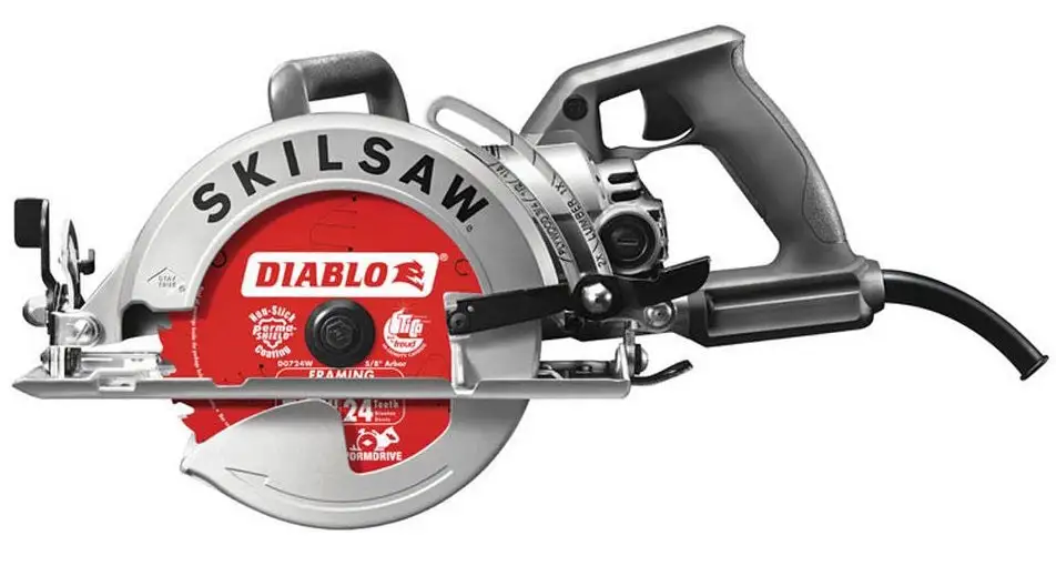 Skil SPT77W-22 Worm Drive Circular Saw With Diablo Carbide Blade