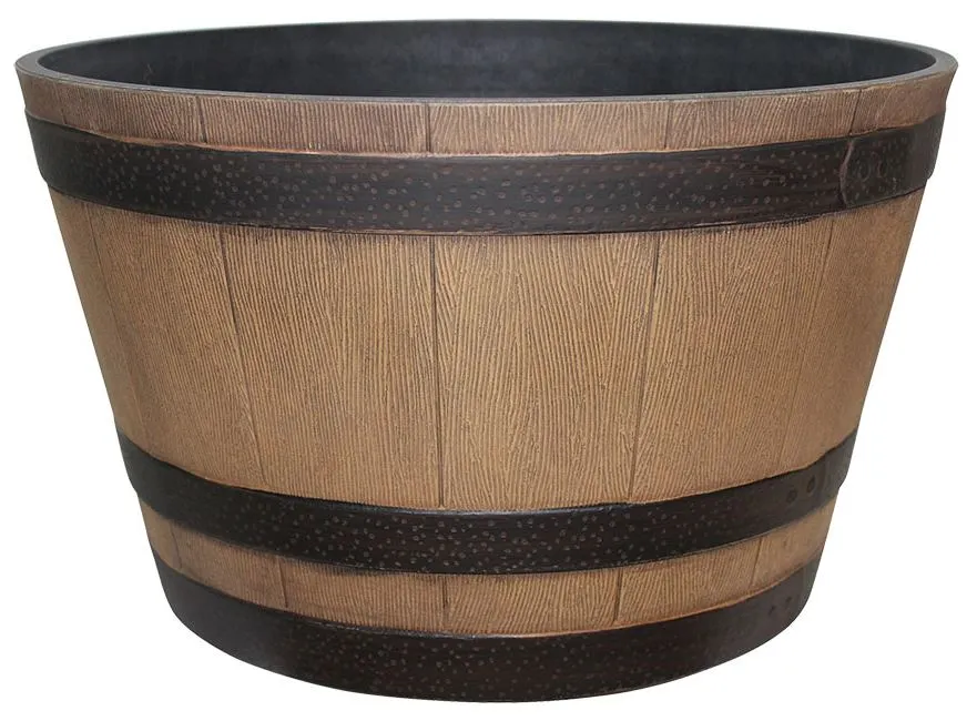 Southern Patio HDR-012221 HDR Whiskey Barrel Planter