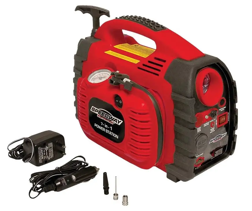 Speedway 52036 7-In-1 Power Station Jump Starter & Inflator