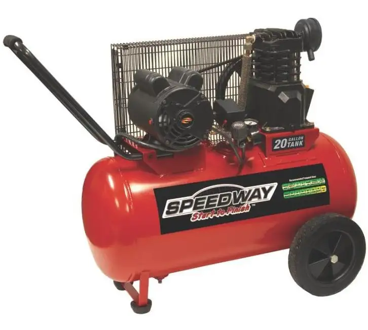 Speedway 53200 2 HP Belt Drive Air Compressor With Wheels