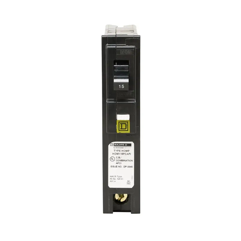 Square D HOM115PCAFIC Homeline Single Pole CAFCI Circuit Breaker