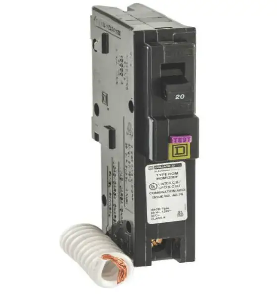 Square D HOM120DFC Homeline Single-Pole Dual Function Circuit Breaker