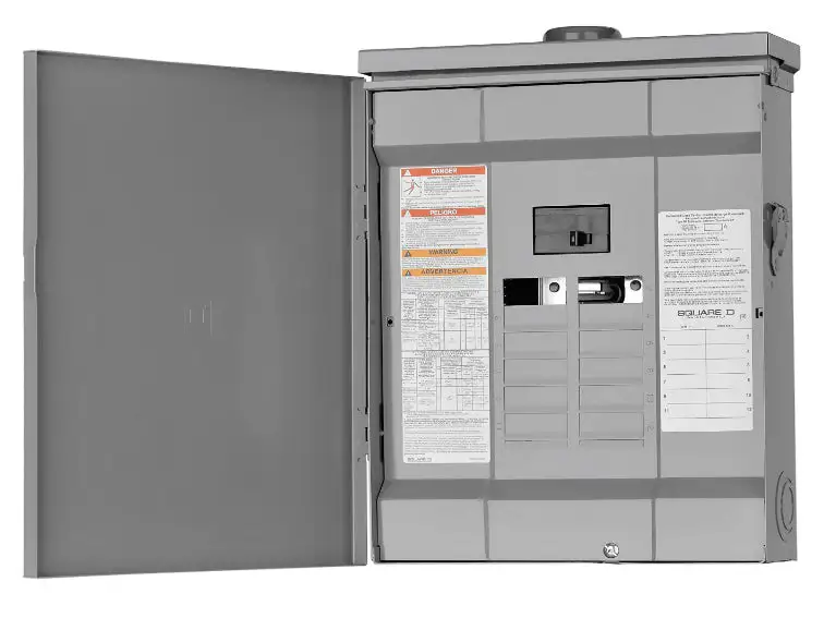 Square D HOM1224M100PRB Homeline Outdoor Main Breaker Load Center