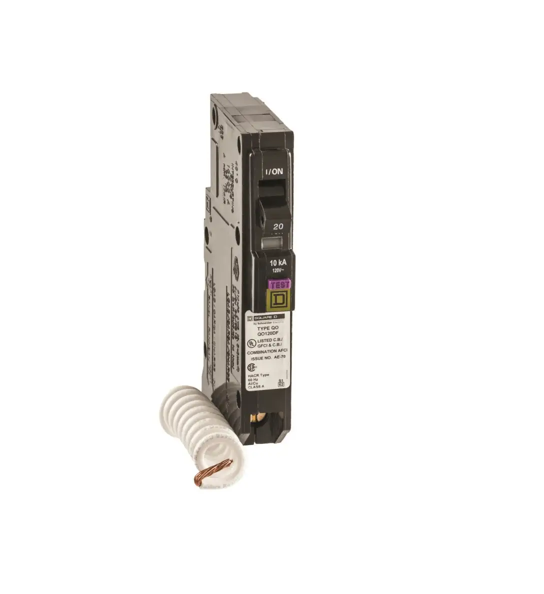 Square D QO120DFC Single Pole Circuit Breaker