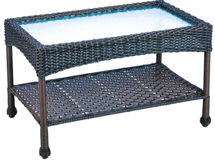 Living Accents 65-13-130/3 Coffee Table With Glass Top