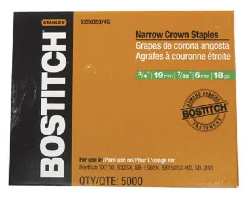 Stanley SX5035 3/4G Narrow Crown Staples