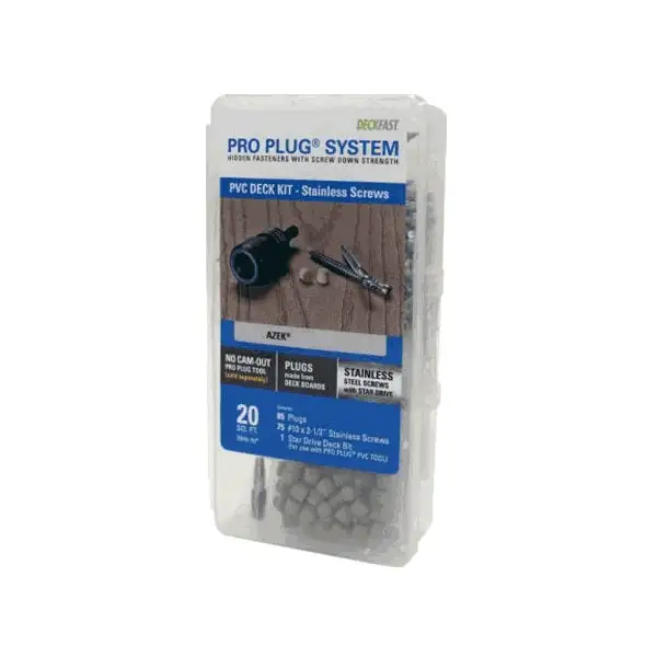 Starborn PXD428375 Pro Plug System PVC Deck Kit