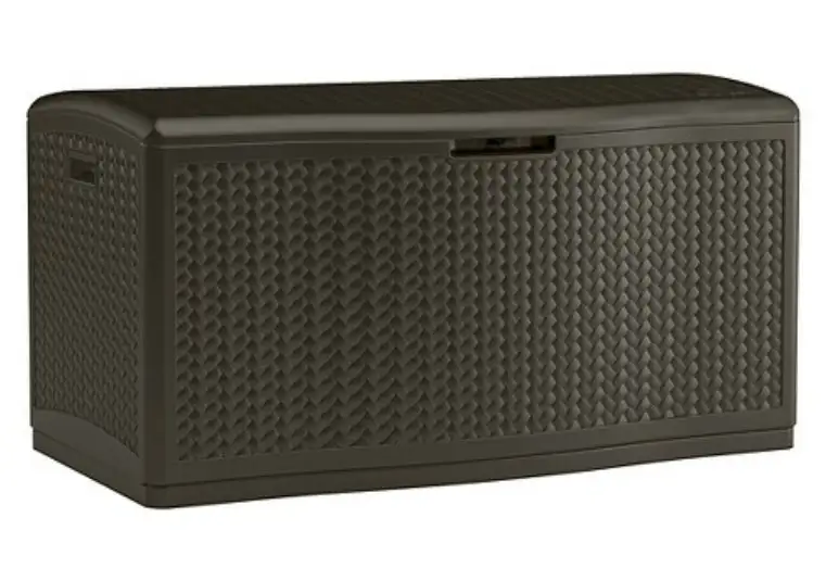 Suncast BMDB12000 Wicker Resin Deck Box