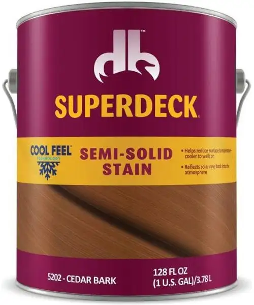 Superdeck Cool Feel Semi-Solid Water-Based Deck Stain