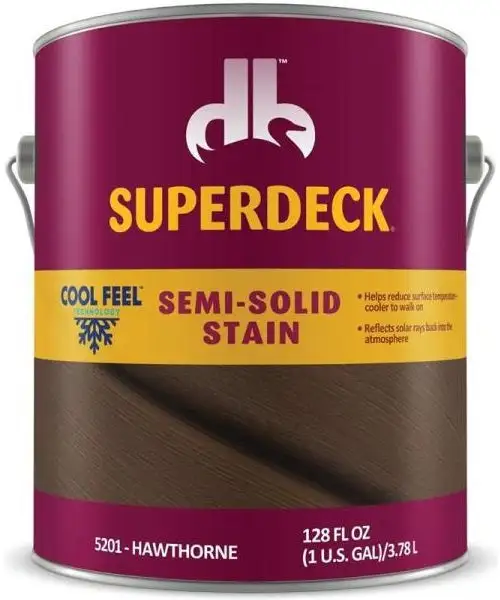 Superdeck DPI052014-16 Cool Feel Semi-Solid Deck Stain