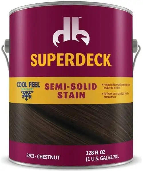 Superdeck DPI052034-16 Cool Feel Semi-Solid Deck Stain