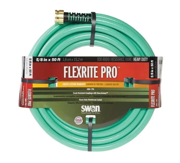 Swan FXP58050 Flexrite Pro Heavy-Duty Garden Hose