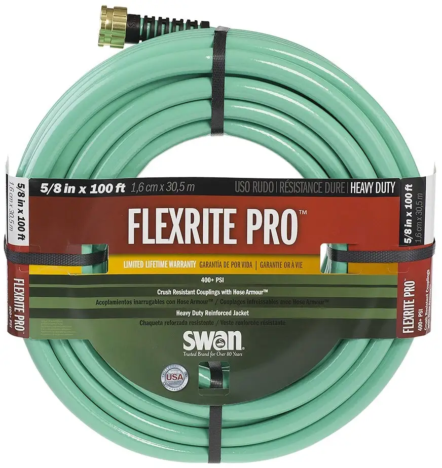 Swan FXP58100 Flexrite Pro Heavy-Duty Professional Garden Hose