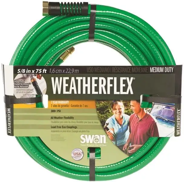 Swan SNWF58075 "Weatherflex" Hose 5/8"X75'