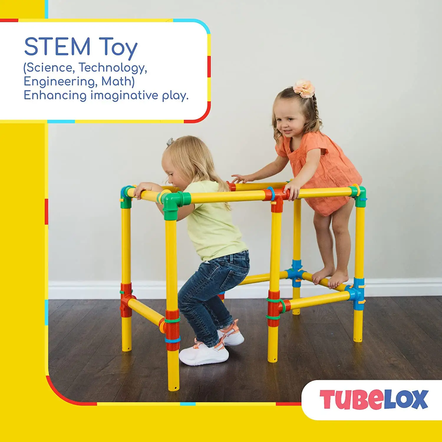 Tubelox Deluxe 220 Piece Creative Building and Construction Toy Set for Kids 3+ - Image 3