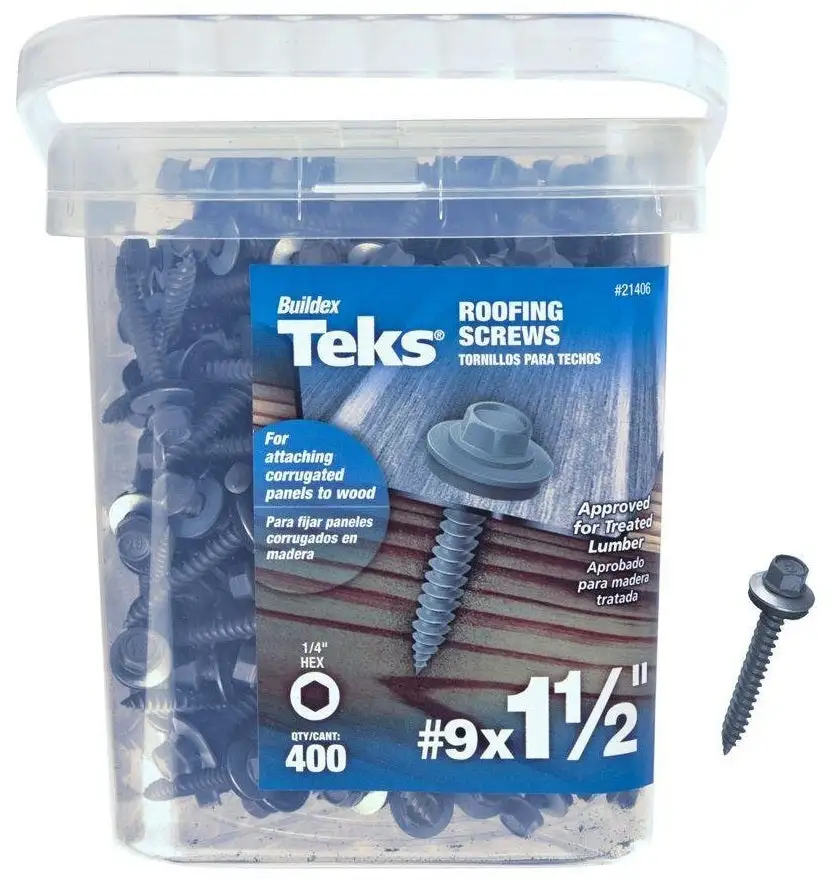 Teks 21406 Hex-Head Roofing Screws