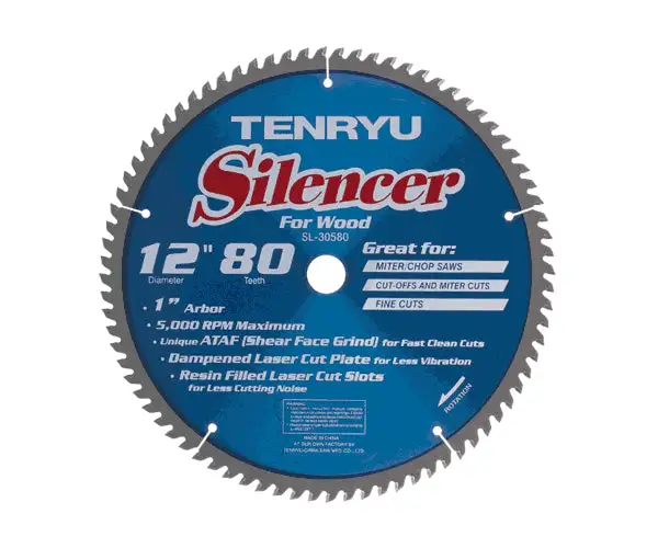 Tenryu SL-30580C Coated Silencer-Series Miter Saw