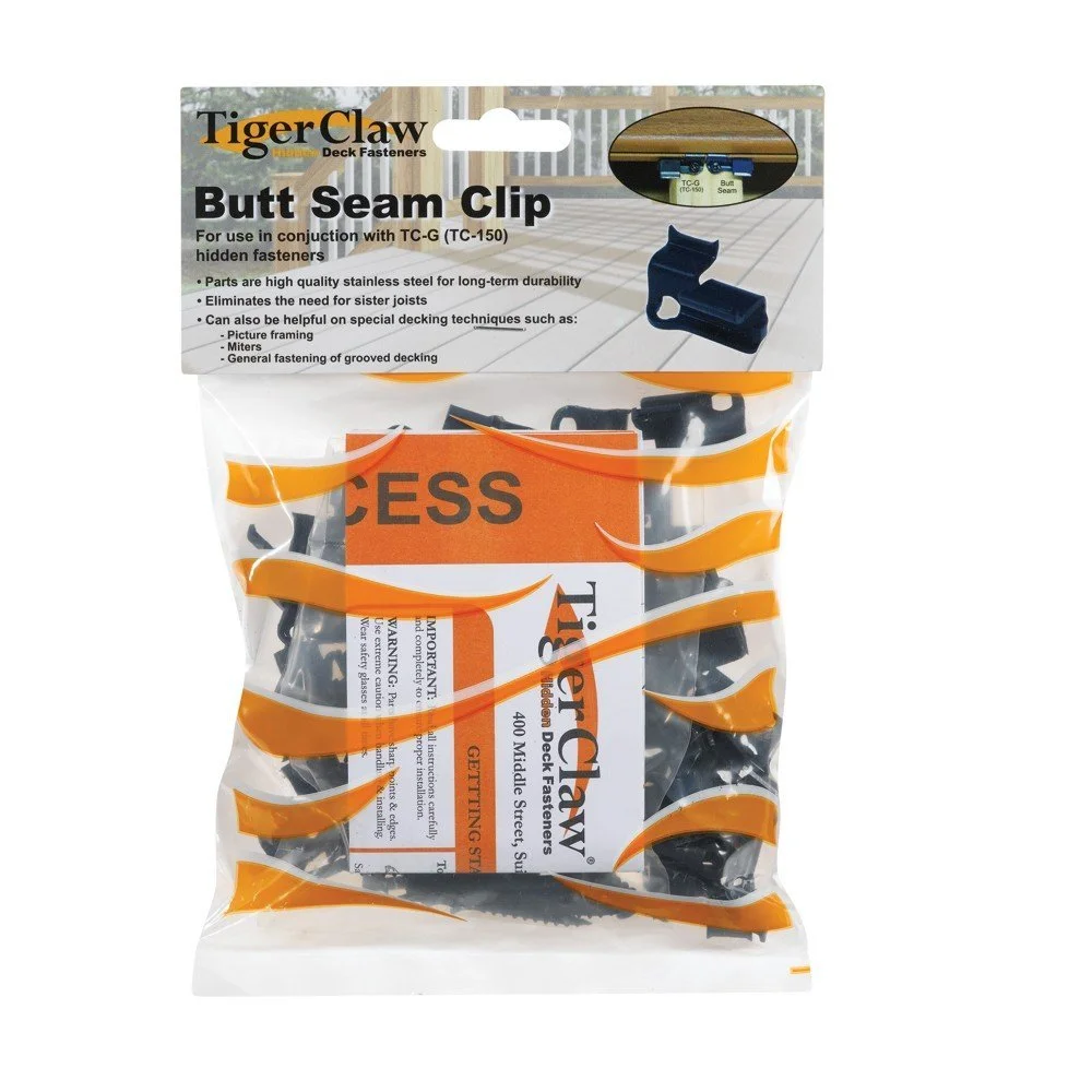 Tiger Claw F-5969-TCBC Butt Seam Clip With Screws