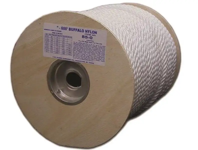 TW Evans Cordage 85-081 Buffalo Nylon Twisted Rope