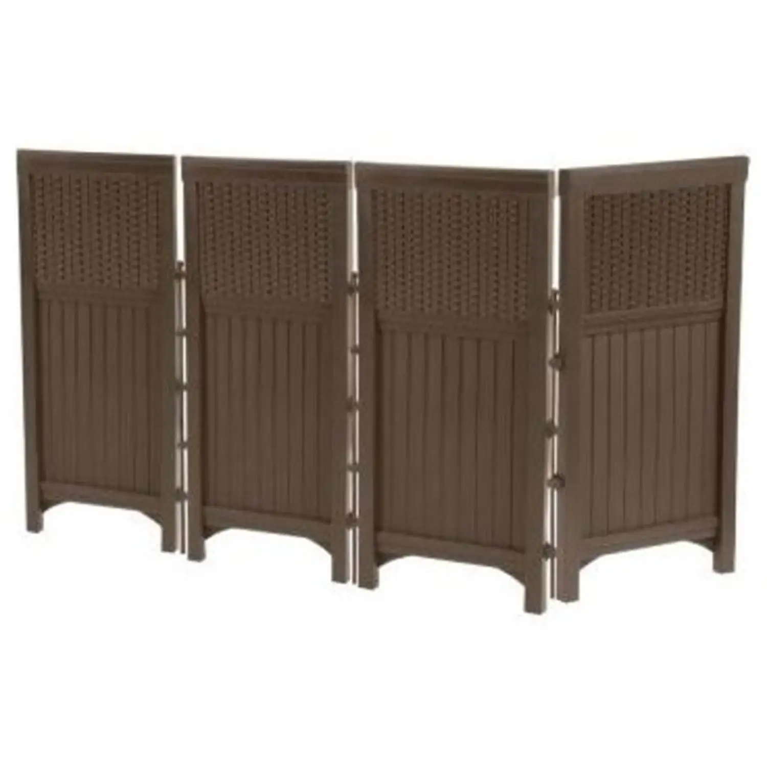 Suncast FSW4423 Backyard and Garden Patio Rust-Resistant Screen Gate/Fence, Java