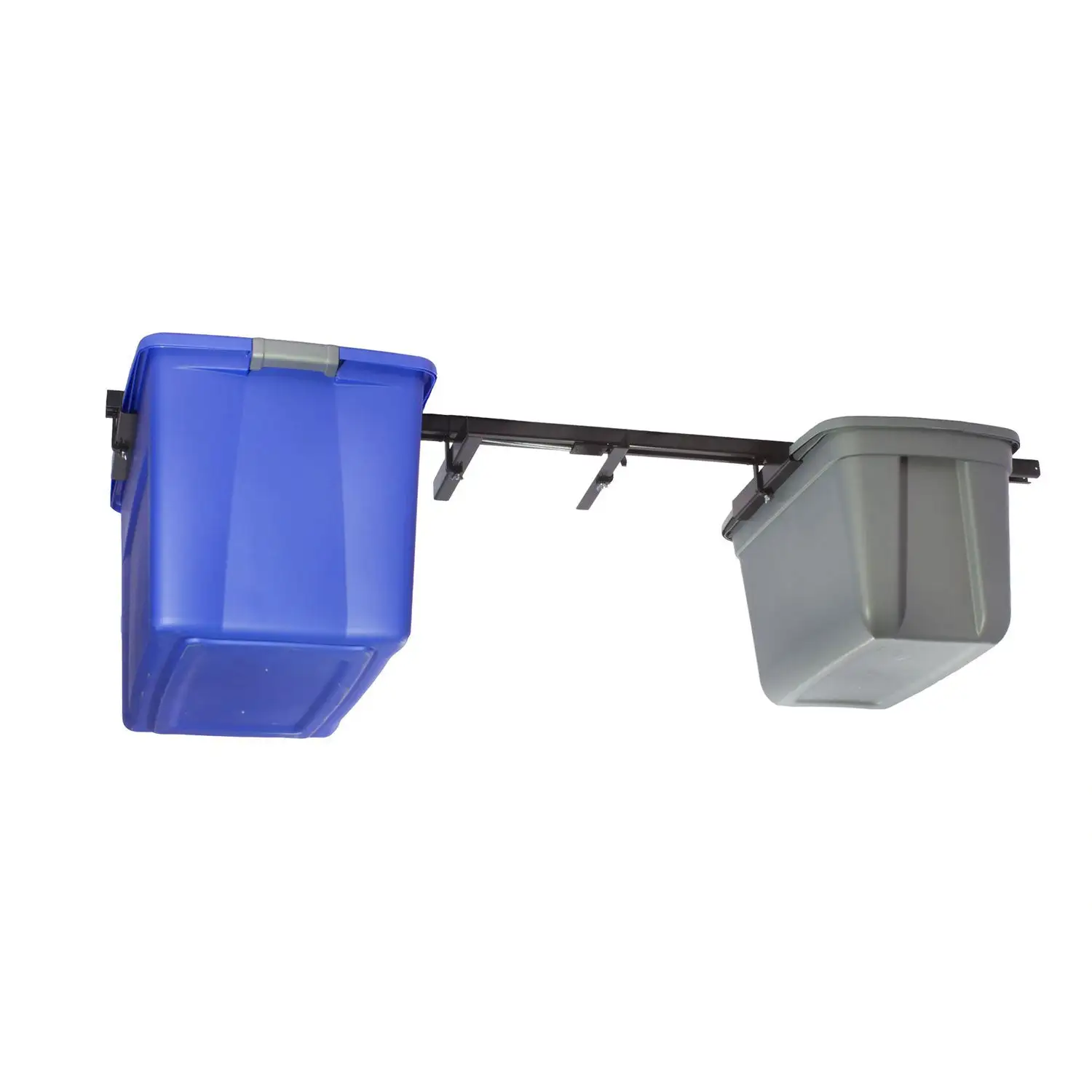 Up-Rite 10 Foot Adjustable Overhead Garage Ceiling Storage Tote Organizer Rack - Image 3