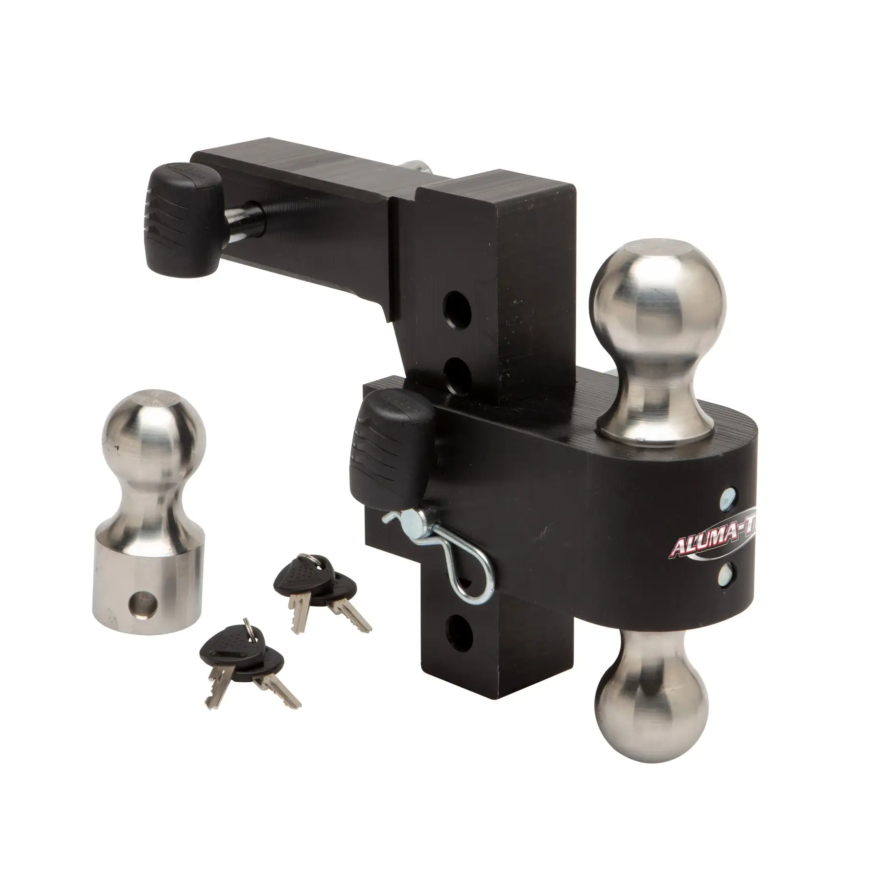 Aluma-Tow UT623800 Ultra Adjustable SS Aluminum Ball Mount Kit for 2" Receivers