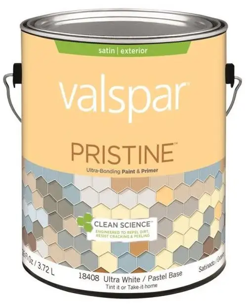 Valspar 18408 Pristine Exterior Paint/Primer