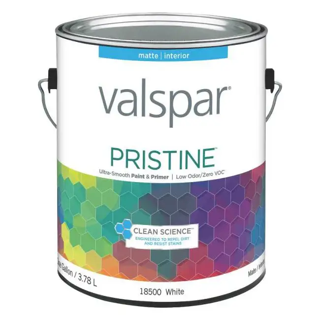 Valspar 18500 Pristine Matte Interior Latex Wall Paint