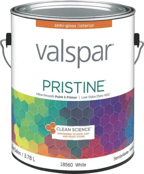 Valspar 18560 Pristine Interior Latex Semi-Gloss Paint