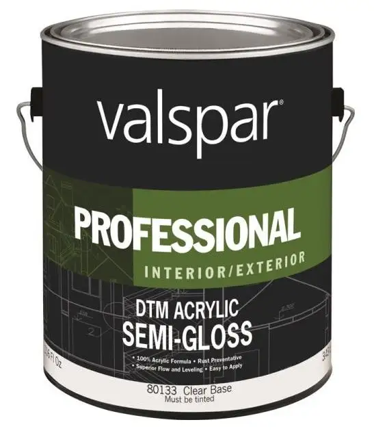 Valspar 80133 Professional Interior/Exterior Acrylic Semi-Gloss Paint