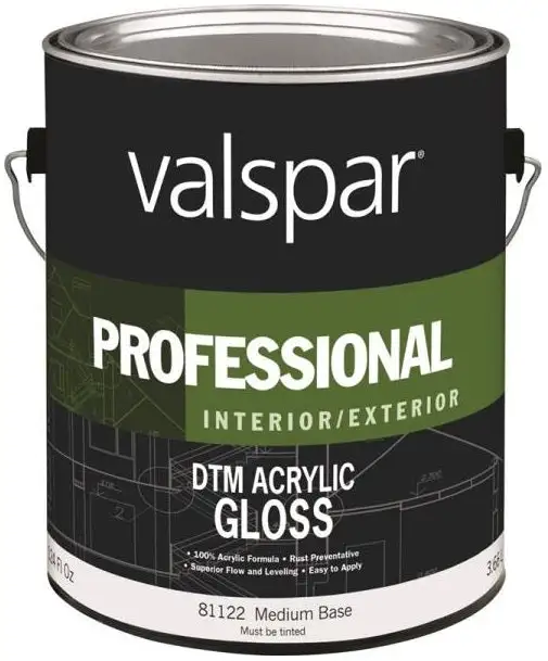 Valspar 81122 Professional Direct To Metal Acrylic Paint