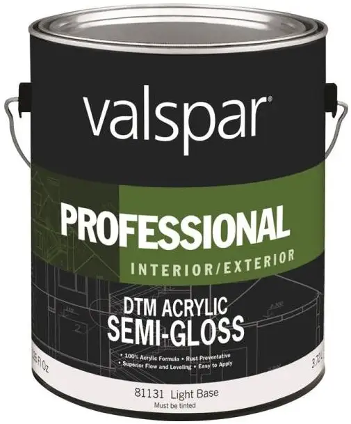 Valspar 81131 Professional Direct To Metal Acrylic Paint