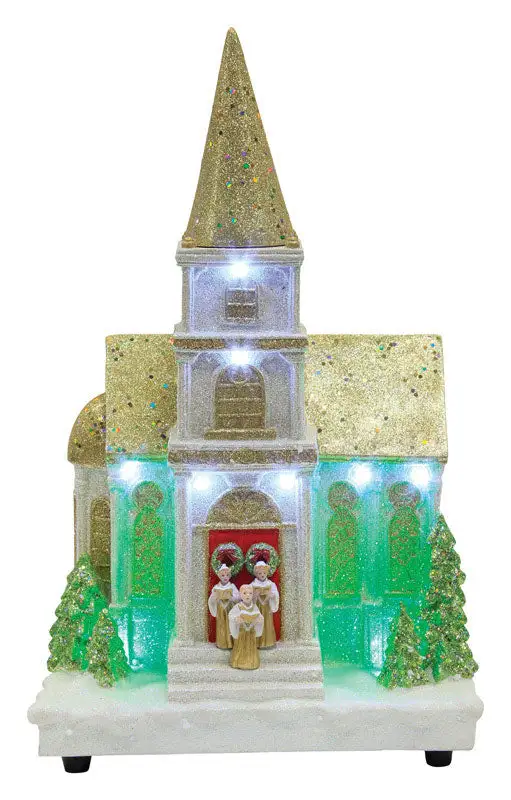 Westinghouse W1733026LRGD Puleo Resin Glitter Church With Led Lights