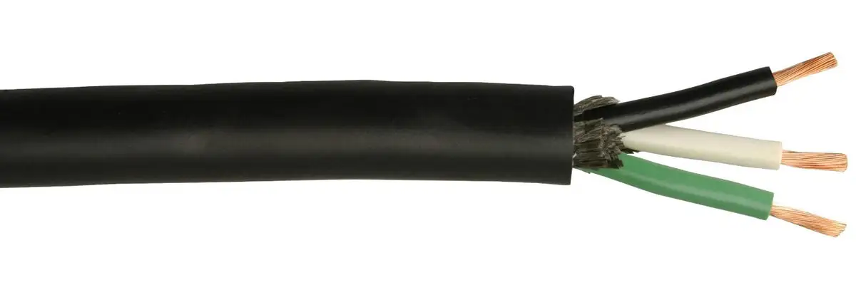 Coleman Cable 23389-66-08 Black Rubber Cable 100'