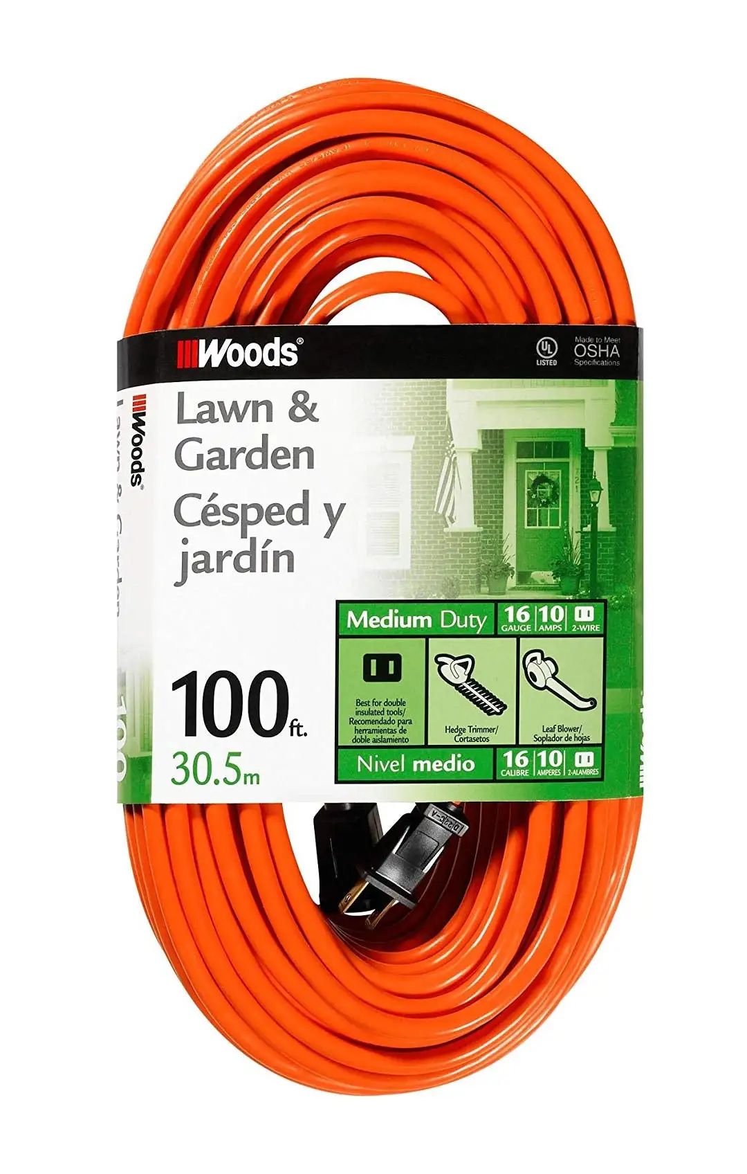 Woods 0724 Outdoor Extension Cord