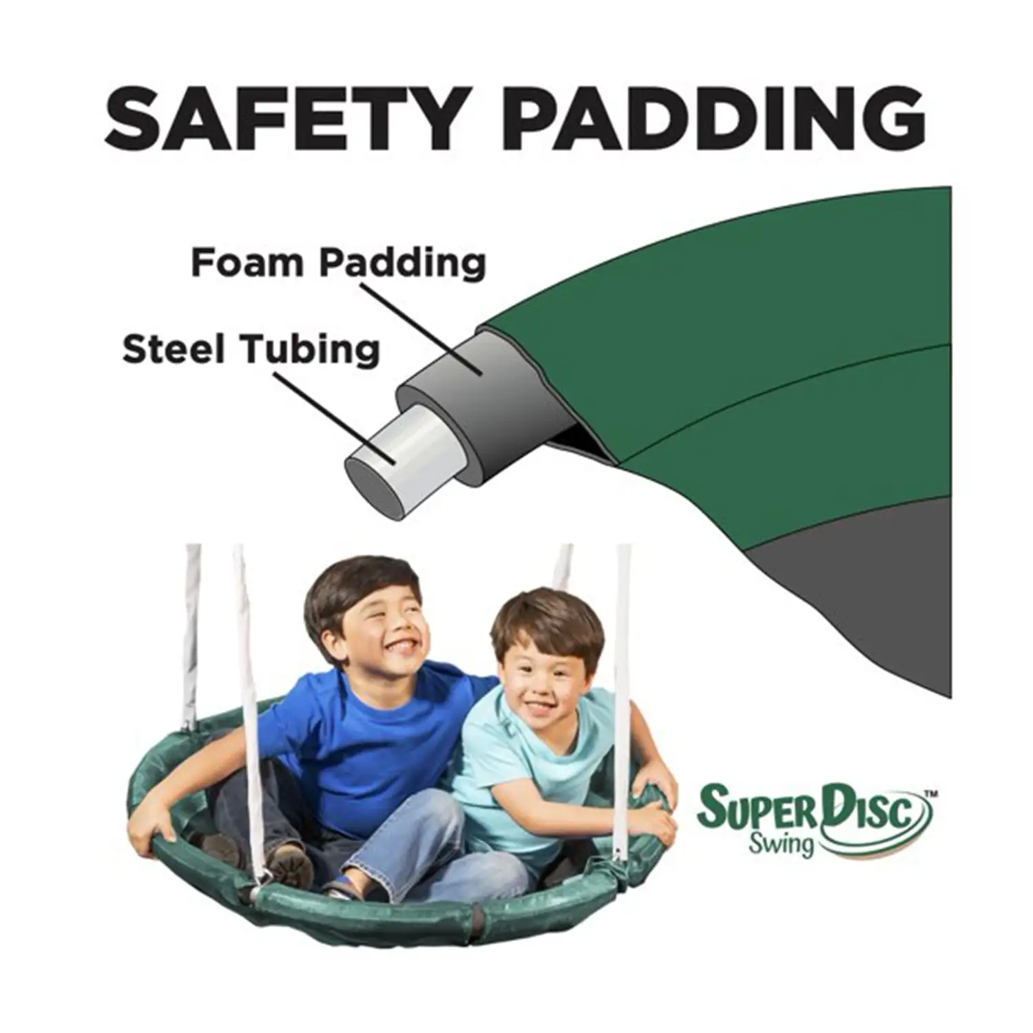 XDP Recreation Deerfield Playground Swing Set, Super Disc, Slide, Glider & Swing - Image 4