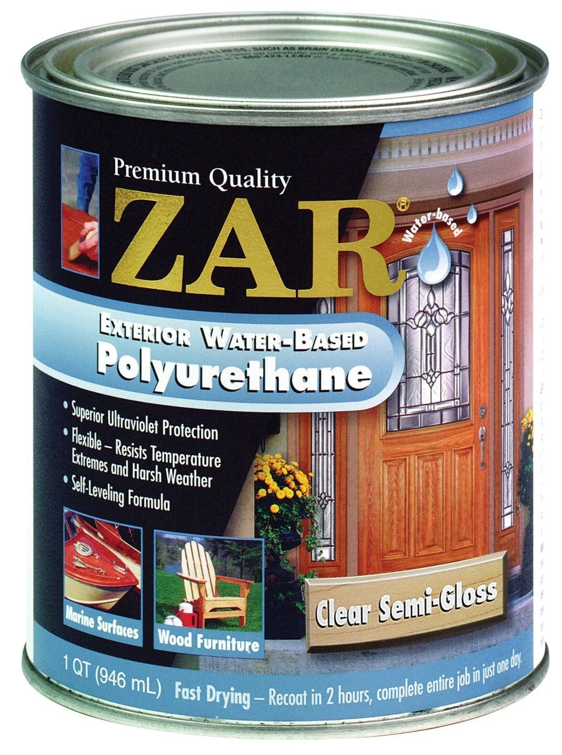 Zar 34212 Exterior Water-Based Polyurethane