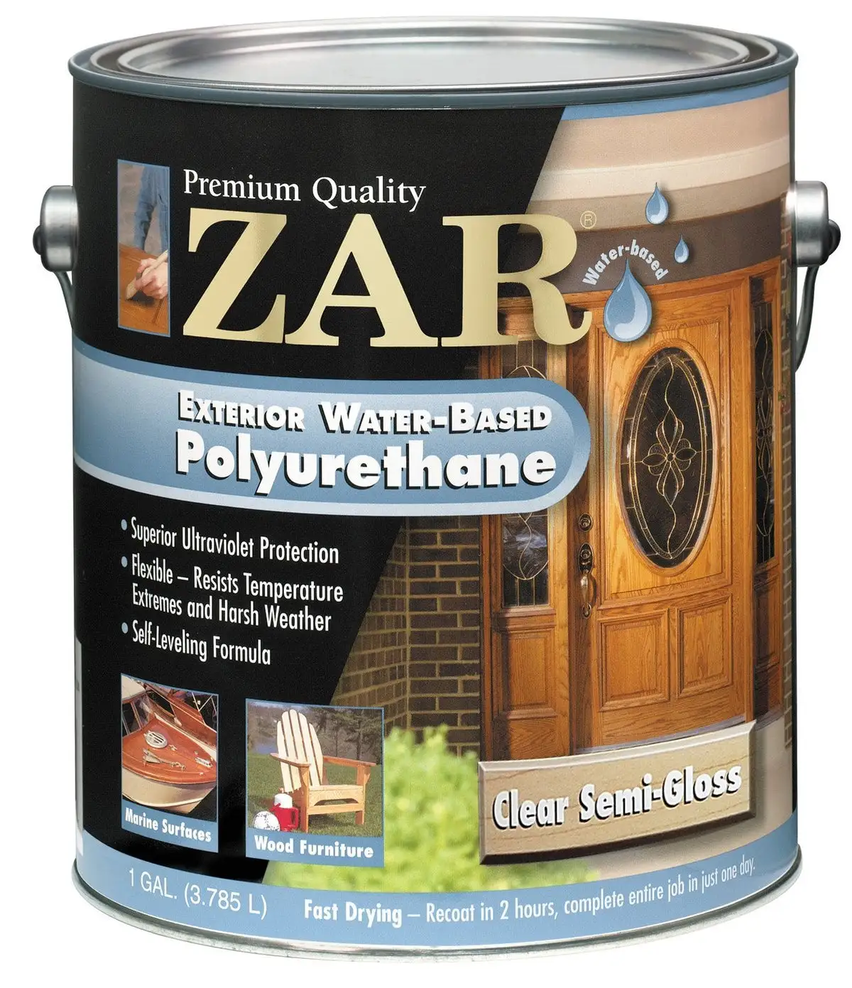 Zar 34213 Exterior Water-Based Polyurethane