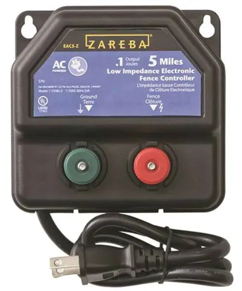 Zareba EA5M-Z AC Powered Low Impedance Charger